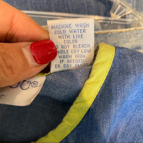 Bleu Bayou Embroidered Flowy Dress Pockets Knee High Dress 3/4 Sleeves b… - Picture 9 of 12